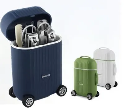 미니 캐리어 케이스 손톱깎이 8종 세트