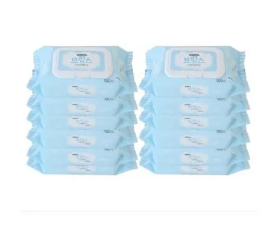 브람스 100매 캡형 물티슈