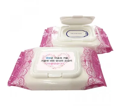 캡형30매 구름진달래 물티슈