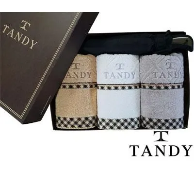 탠디 클레식체크타올 3매 걸작 3단완전자동우산 덕핸들 세트
