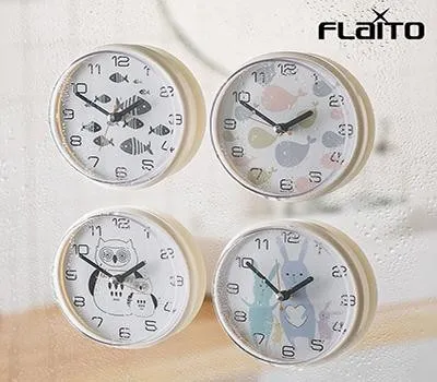 플라이토 디자인 욕실 흡착 방수시계