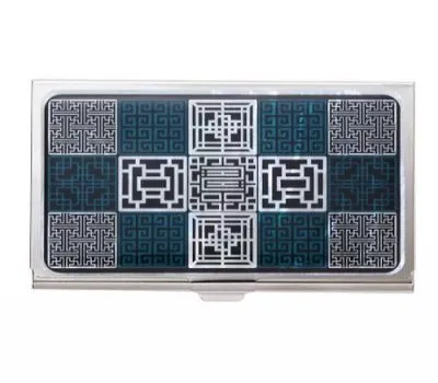 창살문자개명함그린