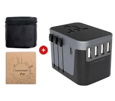 최신형 해외여행 5포트 USB 5.6A 고속충전 멀티 플러그 어댑터