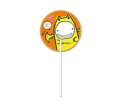 원형 긴자루부채 190x190mm